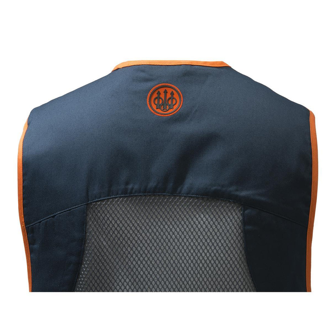 Beretta full mesh shooting vest blue grey breathable clay shooting vest