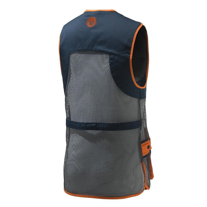 Beretta full mesh shooting vest blue grey breathable clay shooting vest