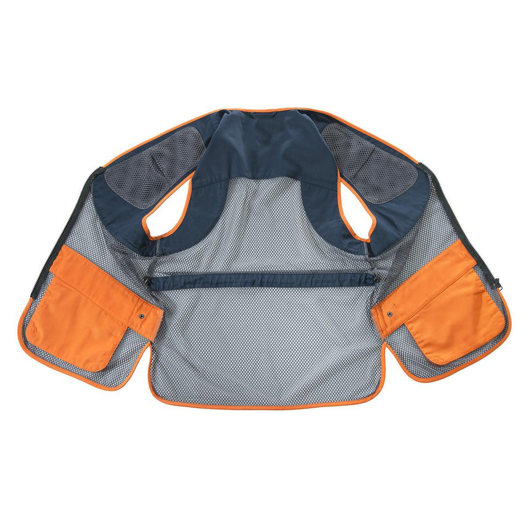 Beretta full mesh shooting vest blue grey breathable clay shooting vest