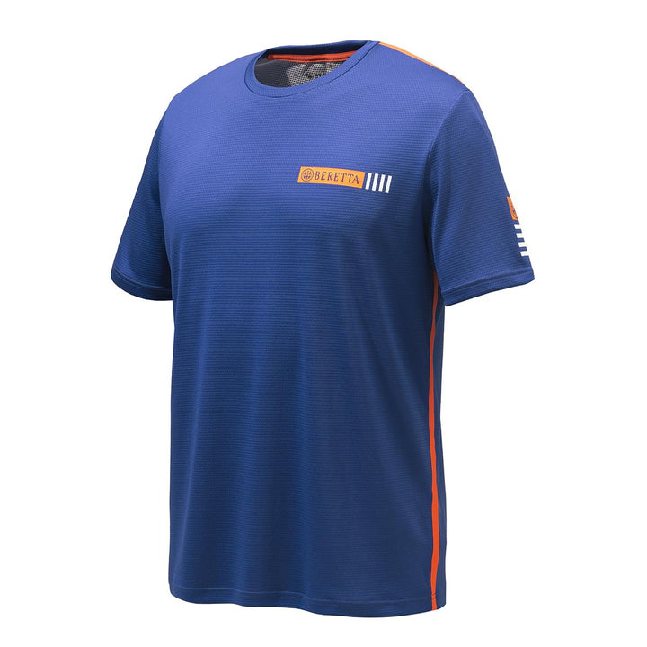 Beretta stripe t shirt blue casual outdoor clothing