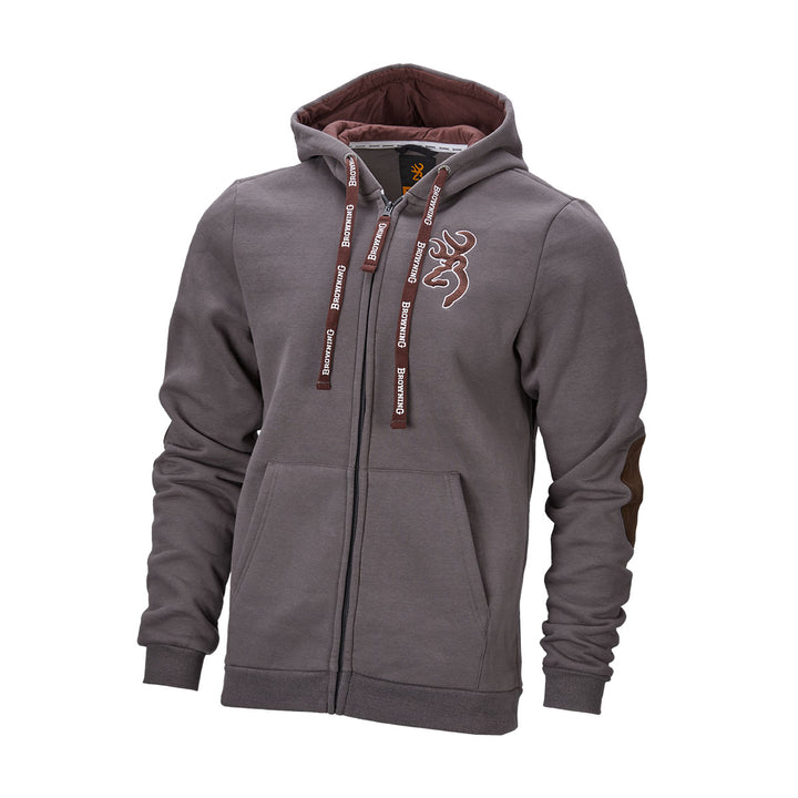Browning zip snapshot sweatshirt ash grey casual outdoor clothing