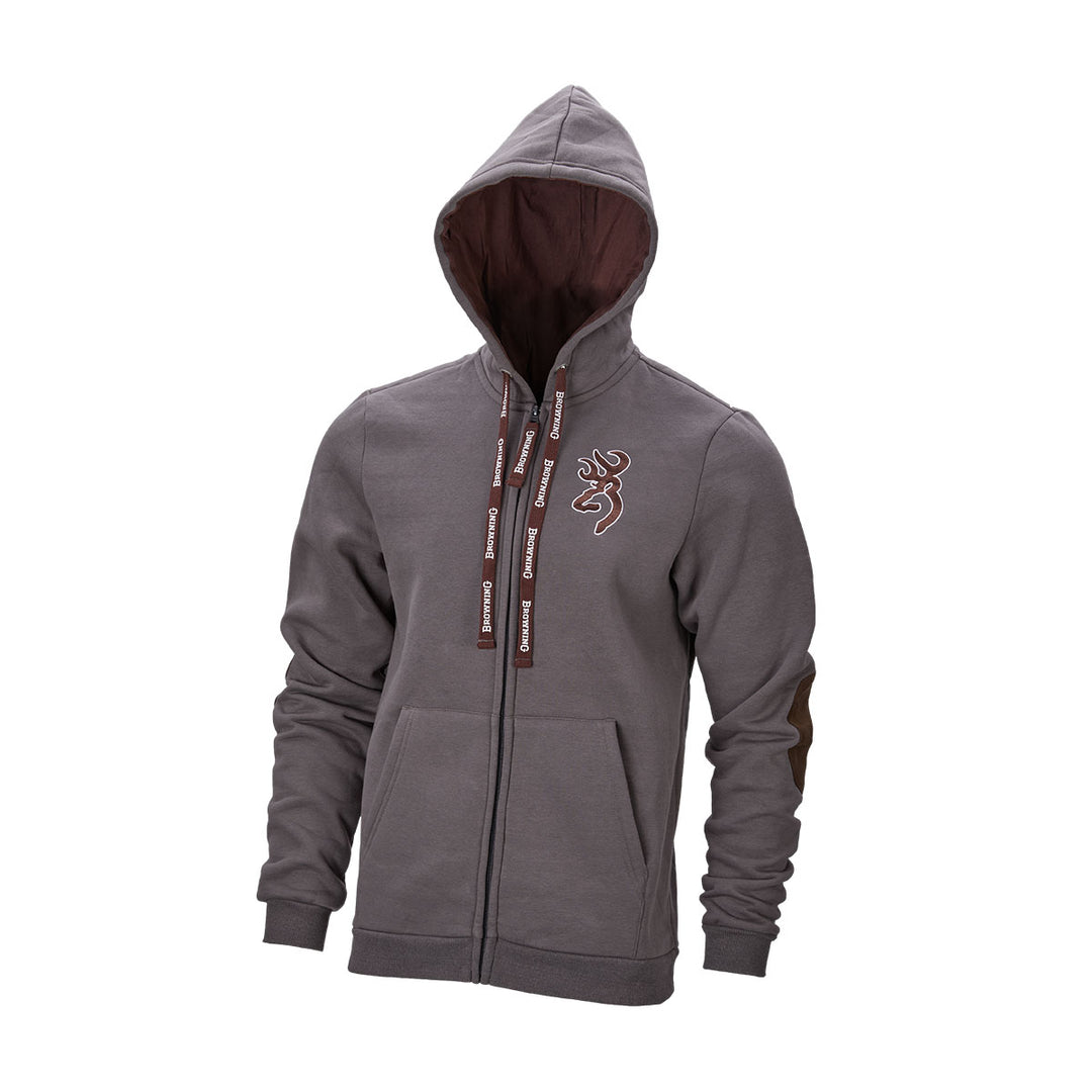 Browning zip snapshot sweatshirt ash grey casual outdoor clothing