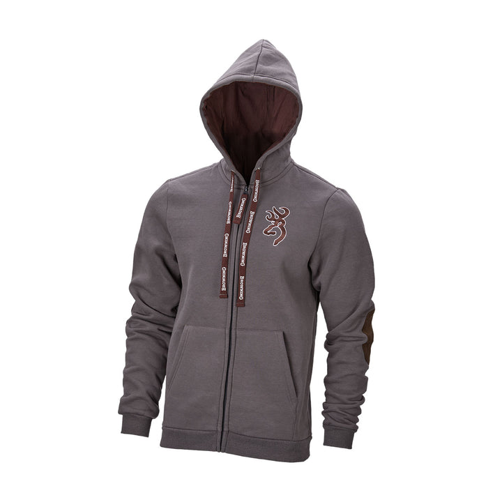 Browning zip snapshot sweatshirt ash grey casual outdoor clothing