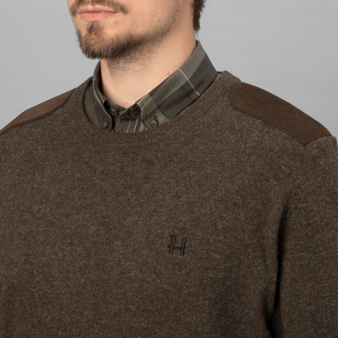 Harkila Arran jumper slate brown shooting jumper countryside clothing