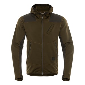 Harkila Deer Stalker Fleece Hoodie Willow Green/Shadow Brown