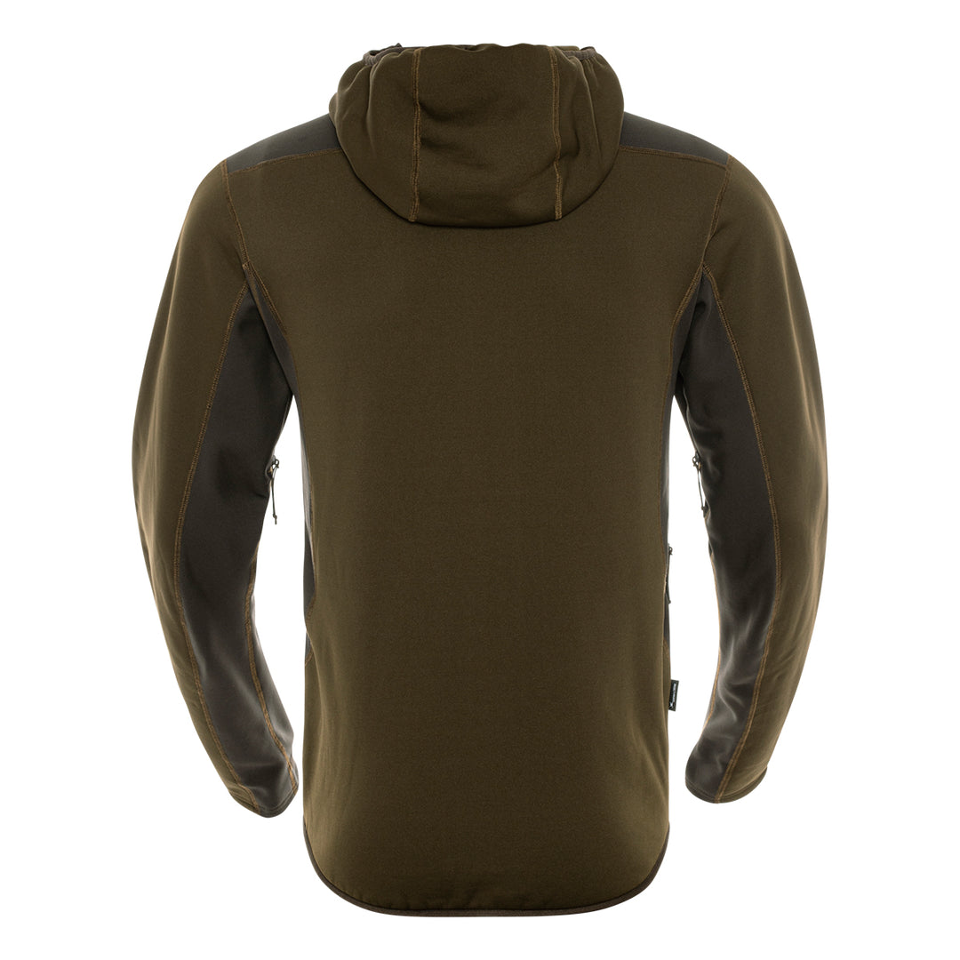 Harkila Deer Stalker fleece hoodie willow green shadow brown hunting fleece hoodie