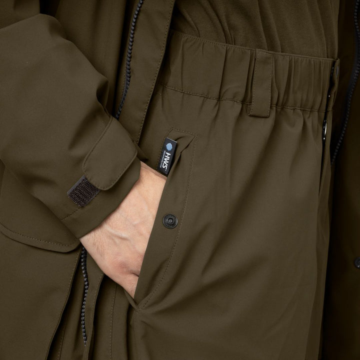 Harkila Orton Tech over trousers willow green waterproof shooting over trousers