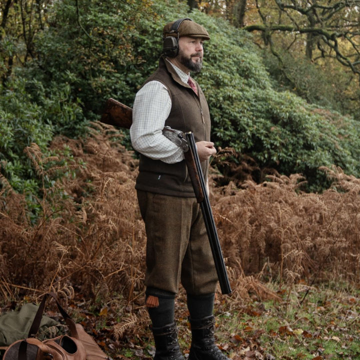Harkila Sandhem Pro waistcoat willow green fleece shooting waistcoat