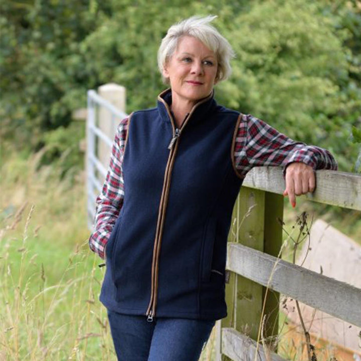 Jack Pyke ladies Countryman fleece gilet navy outdoor countryside clothing