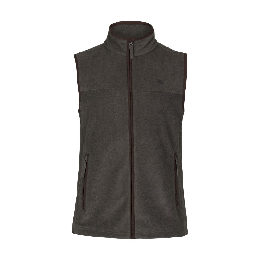 Seeland Woodcock Earl waistcoat dark grey melange fleece countryside clothing