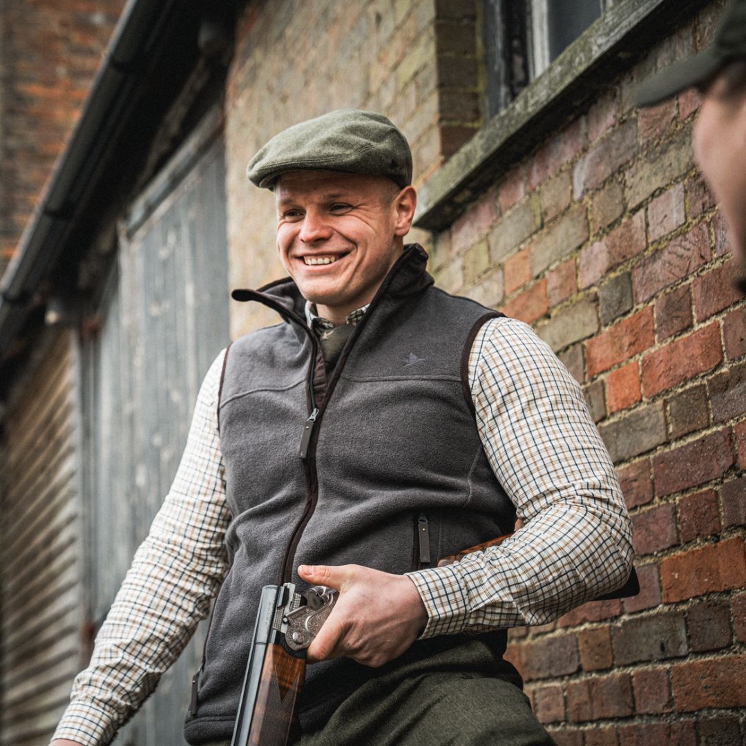 Seeland Woodcock Earl waistcoat dark grey melange fleece countryside clothing