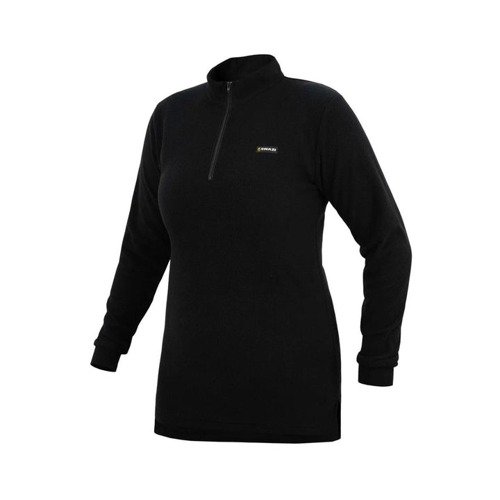 Swazi Leithen Ladies 1/4 zip Fleece Black